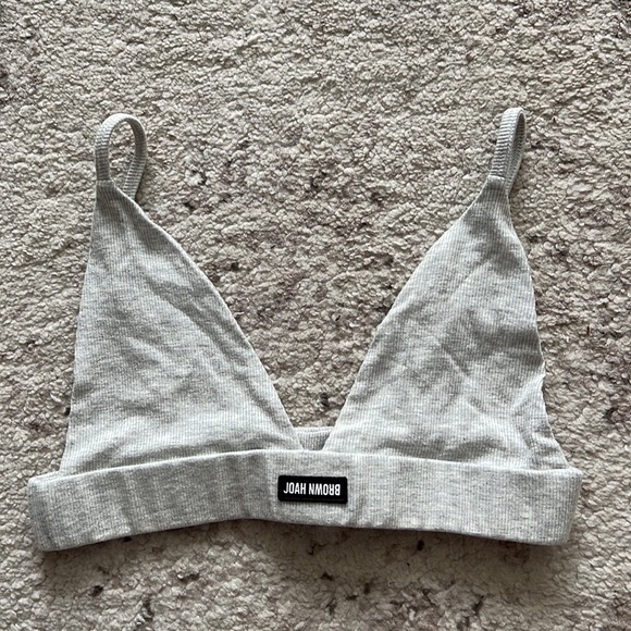 Joah Brown pearl gray triangle bra - Picture 5 of 9